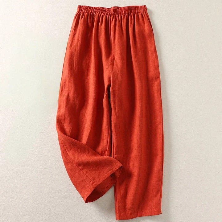 Noémie™ - Pantalon fluide en coton et lin