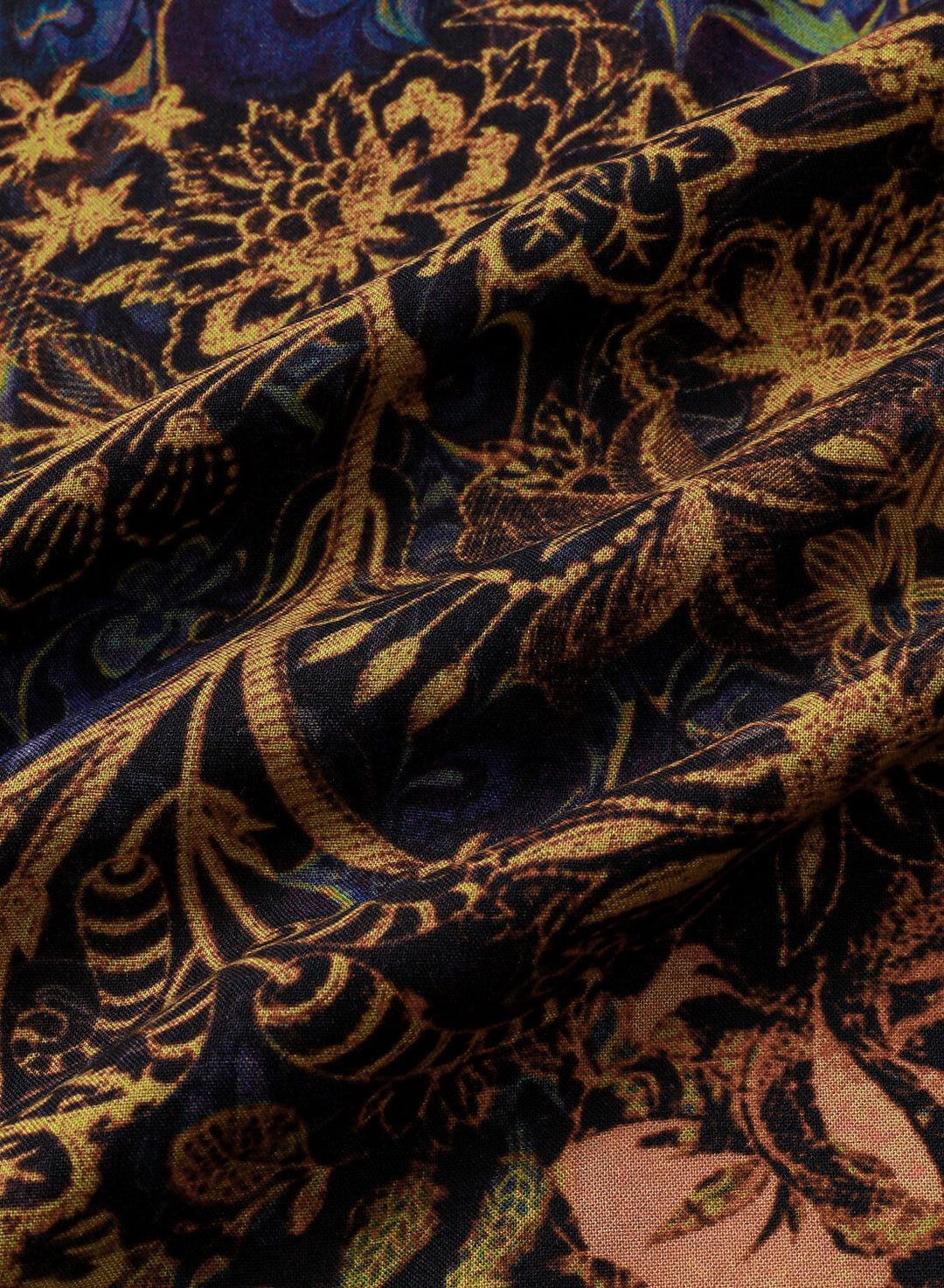 Chemise Homme Théo Jaune à Motif Floral Tropical Rétro, 100 % Rayon, Style Détente à