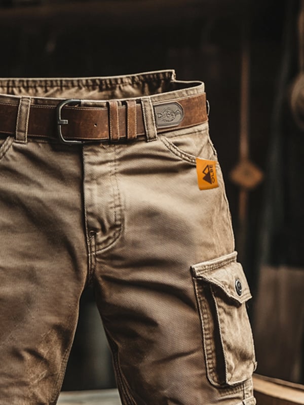 Véline | Short cargo rétro à poches multiples