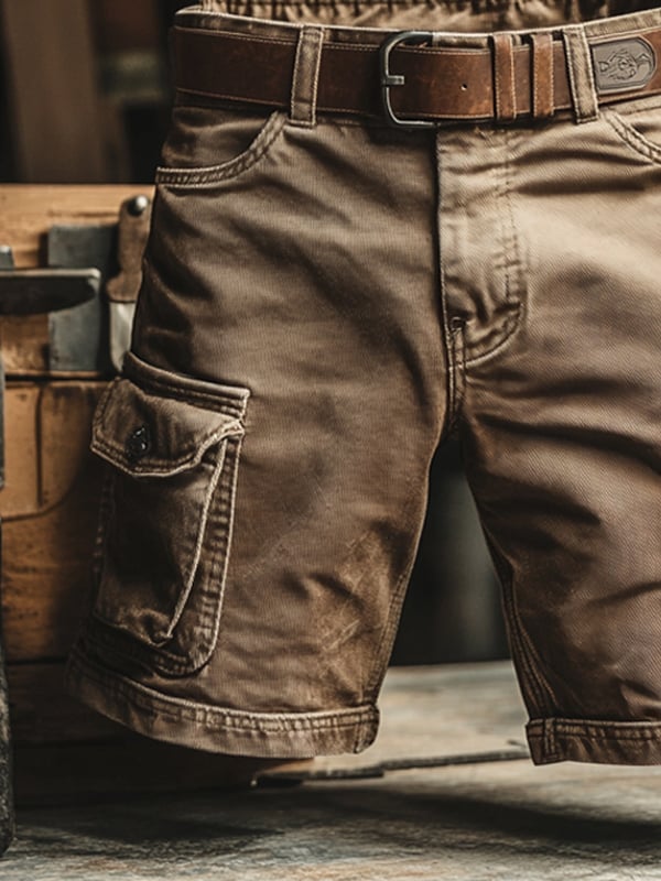 Véline | Short cargo rétro à poches multiples