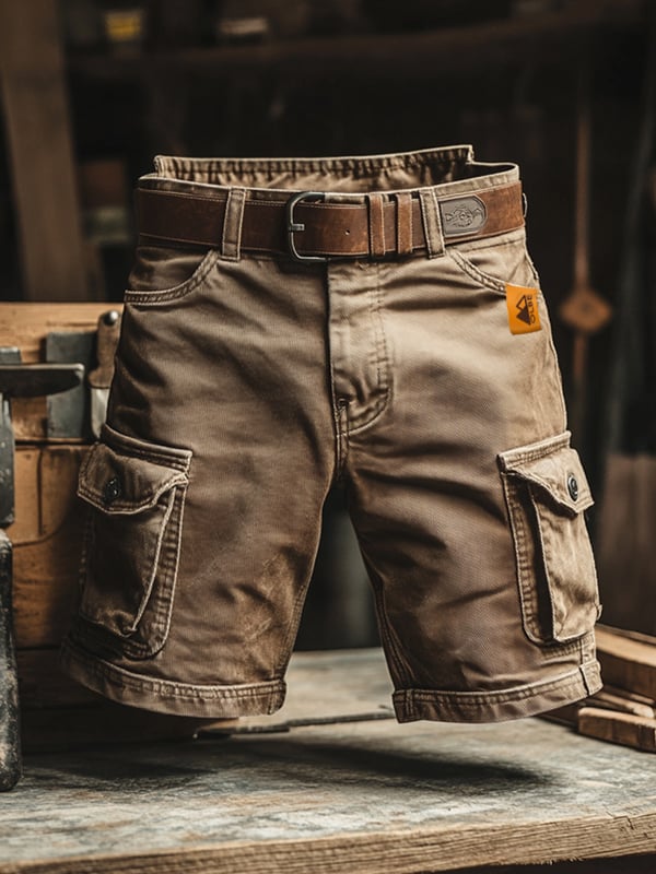Véline | Short cargo rétro à poches multiples