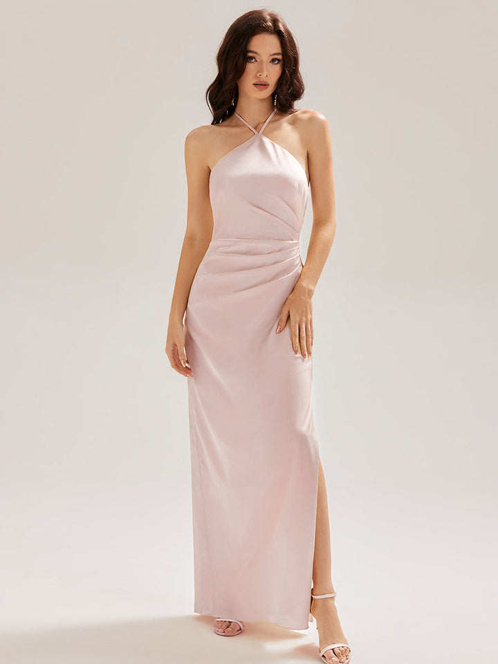 Océane|Robe longue sans manches à fleurs