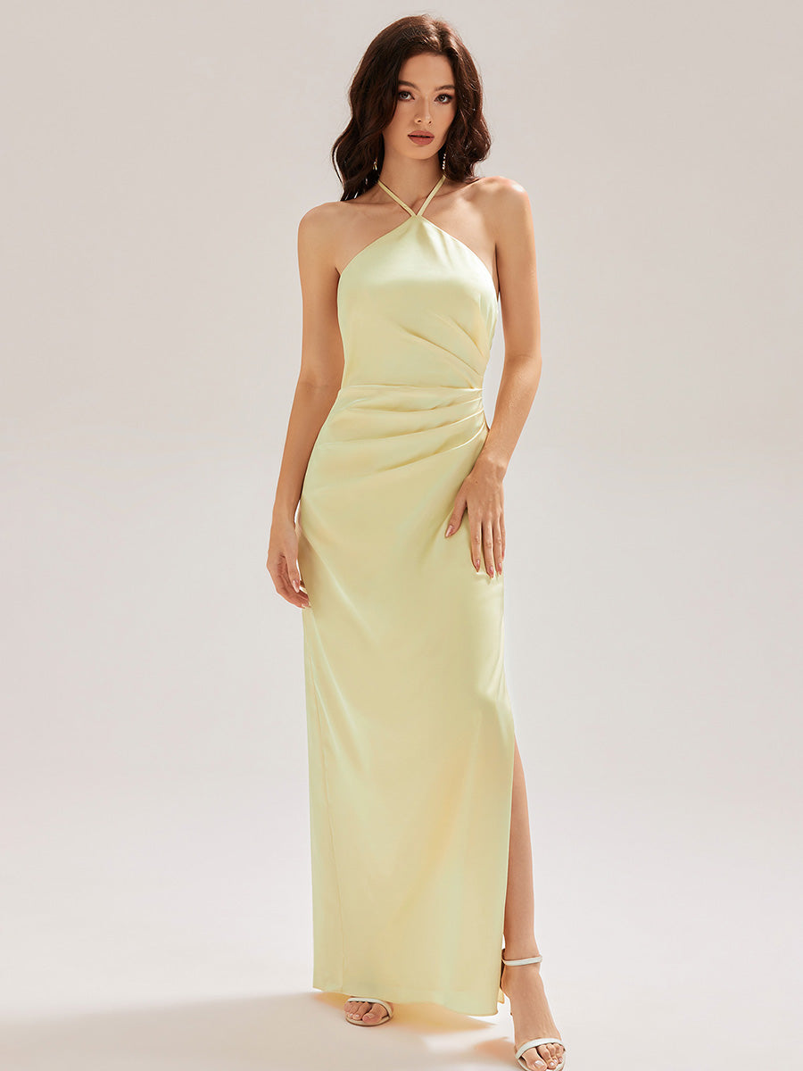 Océane|Robe longue sans manches à fleurs
