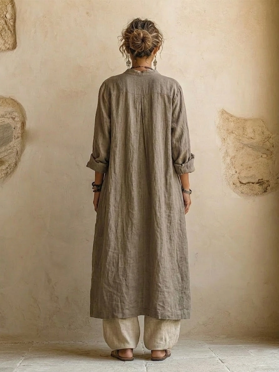 Ensemble Élégance Naturelle™ – 3 Pièces en Coton et Lin