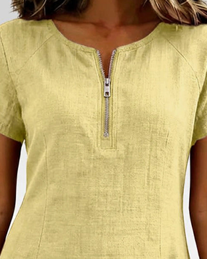 Maison Véline® | Robe en coton avec fermeture