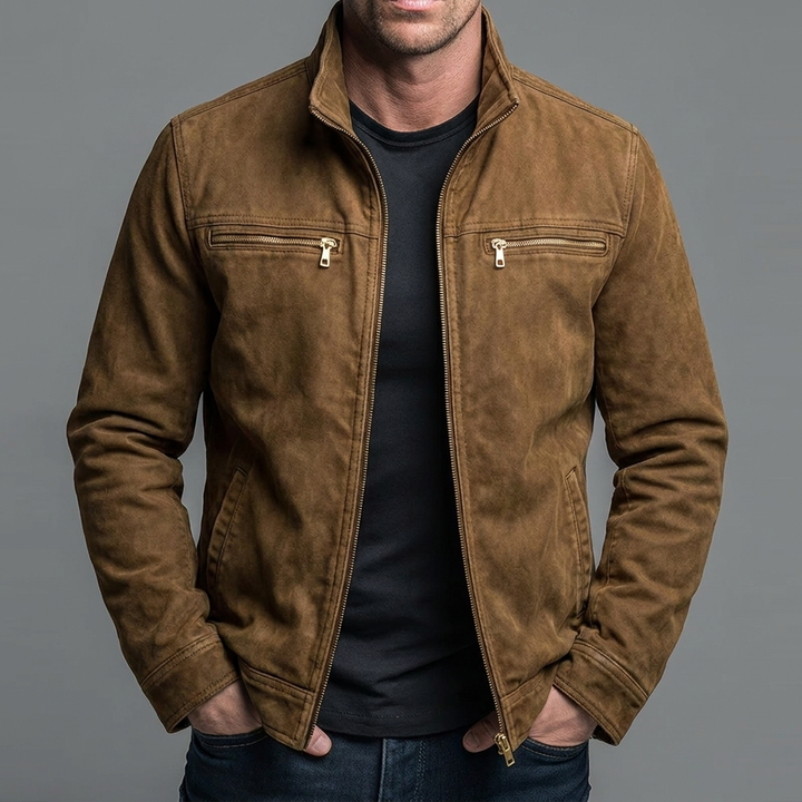 Jules| Veste vintage en coton avec fermeture zippée